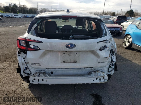 2024 Subaru Impreza z VIN JF1GUABC3R8269856, wystawiony jako Copart lot #47733185 z przebiegiem 23 040 mil mil oraz Szkoda całkowita • Salvage title. Historia ofert i sprzedaży dostępna na DreamBid. Obrazek 6.