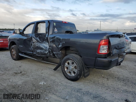 2022 Ram 2500 Big Horn with VIN 3C6UR5DL8NG422309, listed as a Copart auction lot 83674524 with 19,369 mi miles and Salvage Title. Bid and sale history available at carsss.com. Image 2.