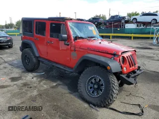 2014 Jeep Wrangler Unlimited Rubicon with VIN 1C4HJWFG5EL283881, listed as a Copart auction lot 58150255 with 100,166 mi miles and Non repairable. Bid and sale history available at DreamBid. Image 4.