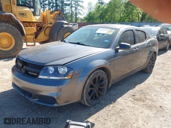 2014 Dodge Avenger SE z VIN 1C3CDZAB1EN189407, wystawiony jako IAAI lot #41972290 z przebiegiem 194 045 mil mil oraz . Historia ofert i sprzedaży dostępna na DreamBid. Obrazek 2.