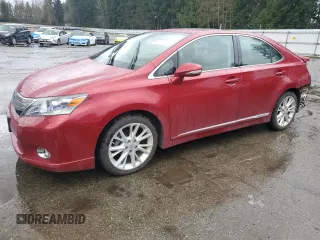 2010 Lexus HS 250h with VIN JTHBB1BA7A2015288, listed as a Copart auction lot 47601955 with 129,392 mi miles and Salvage Title. Bid and sale history available at DreamBid. Image 1.
