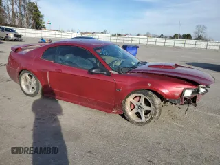 2003 Ford Mustang GT Deluxe with VIN 1FAFP42X43F447476, listed as a Copart auction lot 45862335 with 96,224 mi miles and Salvage Title. Bid and sale history available at carsss.com. Image 4.