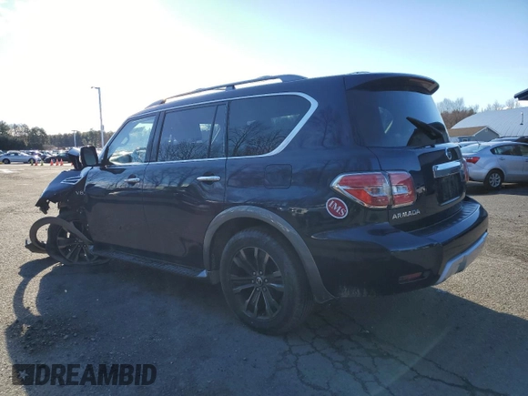 2018 Nissan Armada Platinum with VIN JN8AY2NE0J9732269, listed as a Copart auction lot 84616674 with 89,443 mi miles and Salvage Title. Bid and sale history available at carsss.com. Image 2.