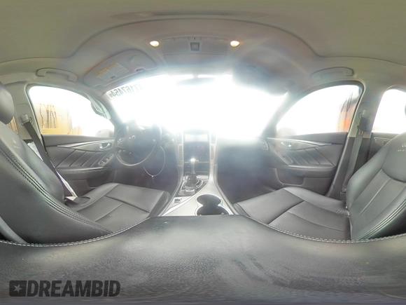 2014 Infiniti Q50 z VIN JN1BV7AP7EM683266, wystawiony jako Copart lot #87167454 z przebiegiem 120 125 mil mil oraz Szkoda całkowita • Salvage title. Historia ofert i sprzedaży dostępna na DreamBid. Obrazek 13.