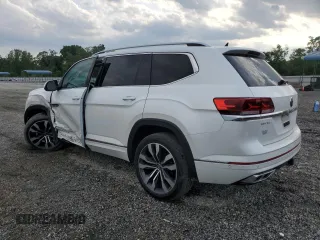 2022 Volkswagen Atlas SEL Premium R-Line with VIN 1V2FR2CA8NC528907, listed as a Copart auction lot 60201125 with 26,125 mi miles and Salvage title. Bid and sale history available at DreamBid. Image 2.