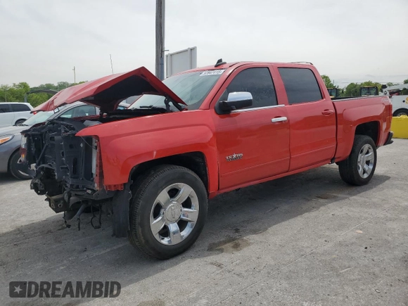 2017 Chevrolet Silverado 1500 LT with VIN 3GCUKREC5HG346149, listed as a Copart auction lot 52847415 with 105,635 mi miles and Salvage Title. Bid and sale history available at DreamBid. Image 1.