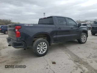 2022 Chevrolet Silverado 1500 Custom with VIN 3GCPDBEK7NG629749, listed as a Copart auction lot 49443735 with 0 mi miles and Salvage Title. Bid and sale history available at carsss.com. Image 3.