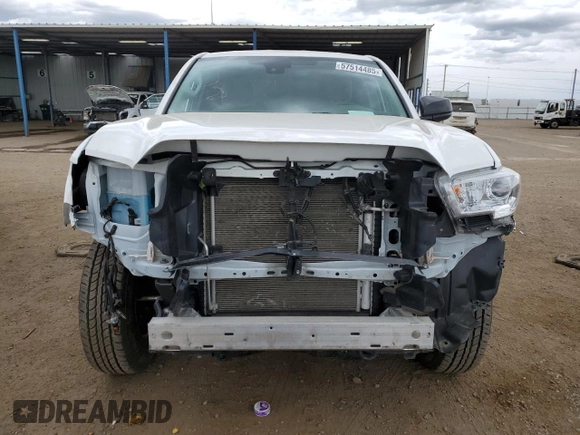 2022 Toyota Tacoma SR с VIN 3TYRX5GN7NT053658, выставлен на аукционе Copart как лот 57514485 с пробегом 29 687 миль миль и Списание • Salvage title. История ставок и продаж доступна на DreamBid. Изображение 5.