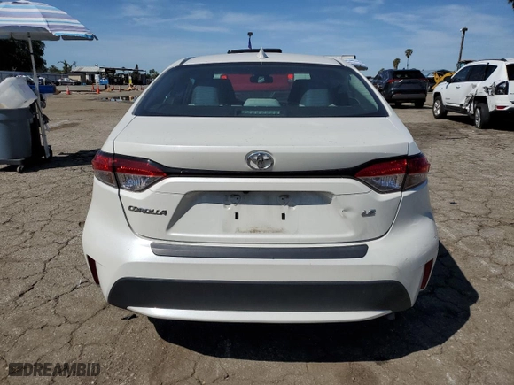 2021 Toyota Corolla LE with VIN 5YFEPMAE3MP158573, listed as a Copart auction lot 50187285 with 66,323 mi miles and Salvage Title. Bid and sale history available at carsss.com. Image 6.