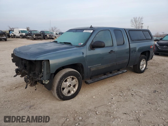 2009 Chevrolet Silverado 1500 LT with VIN 1GCEK29029Z155771, listed as a Copart auction lot 85863524 with 208,892 mi miles and Salvage Title. Bid and sale history available at DreamBid. Image 1.