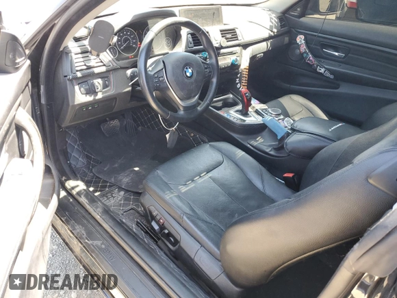 2015 BMW 4 Series 435i with VIN WBA3R1C51FK195536, listed as a Copart auction lot 57846985 with 105,626 mi miles and Salvage title. Bid and sale history available at DreamBid. Image 8.
