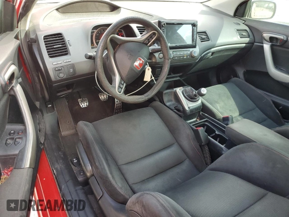 2008 Honda Civic Cpe Si with VIN 2HGFG21508H709306, listed as a Copart auction lot 44902065 with 166,408 mi miles and Salvage Title. Bid and sale history available at carsss.com. Image 8.