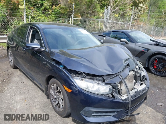 2016 Honda Civic Sedan EX with VIN 19XFC2F7XGE057647, listed as a IAAI auction lot 42016303 with 157,106 mi miles. Bid and sale history available at carsss.com. Image 1.