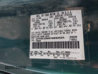 1997 Ford F-150 XL with VIN 1FTDX18WXVNB82554, listed as a IAAI auction lot 41821547 with 236,735 mi miles. Bid and sale history available at carsss.com. Image 9.