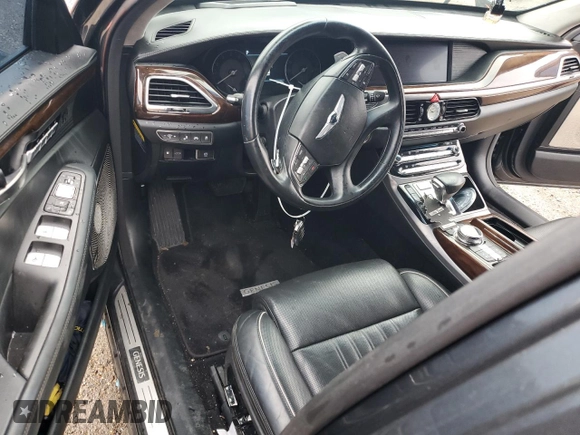 2019 Genesis G90 z VIN KMTF54JHXKU054443, wystawiony jako Copart lot #45126905 z przebiegiem 40 172 mil mil oraz Szkoda całkowita • Salvage title. Historia ofert i sprzedaży dostępna na DreamBid. Obrazek 8.