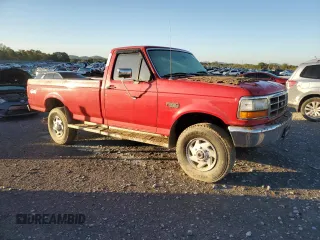 1996 Ford F-250 with VIN 2FTHF26G7TCA72070, listed as a Copart auction lot 75569354 with 0 mi miles and Salvage Title. Bid and sale history available at carsss.com. Image 4.