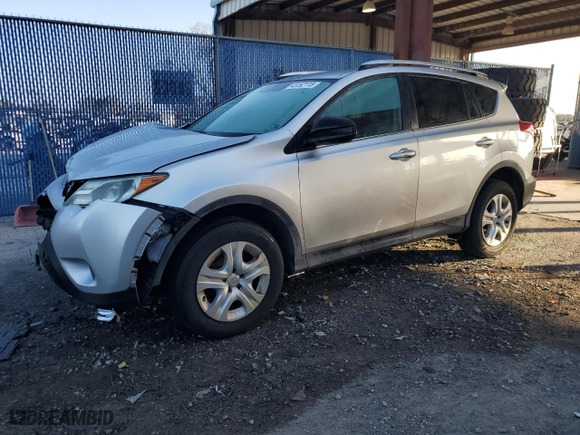 2014 Toyota RAV4 LE with VIN 2T3BFREV9EW206548, listed as a Copart auction lot 45152115 with 100,015 mi miles and Salvage Title. Bid and sale history available at carsss.com. Image 1.