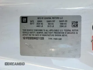 2017 Chevrolet Camaro 2LT z VIN 1G1FD3DS9H0211326, wystawiony jako Copart lot #73883384 z przebiegiem Nie podano mil oraz Nie do naprawy • Non repairable. Historia ofert i sprzedaży dostępna na DreamBid. Obrazek 12.