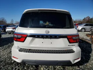 2023 Nissan Armada Platinum with VIN JN8AY2DA6P9403115, listed as a Copart auction lot 83341654 with 33,264 mi miles and Salvage Title. Bid and sale history available at carsss.com. Image 6.