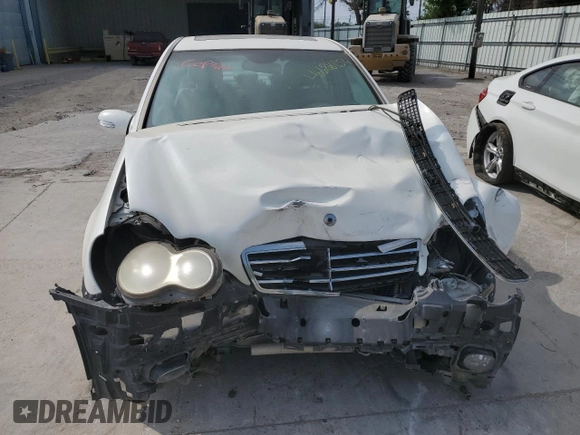 2006 Mercedes-Benz C 230 Sport with VIN WDBRF52H76A873641, listed as a Copart auction lot 46688054 with 123,877 mi miles and Salvage title. Bid and sale history available at DreamBid. Image 5.