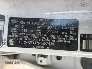 2017 Kia Forte LX with VIN 3KPFK4A76HE040139, listed as a Copart auction lot 49255925 with 103,351 mi miles and Salvage Title. Bid and sale history available at carsss.com. Image 15.