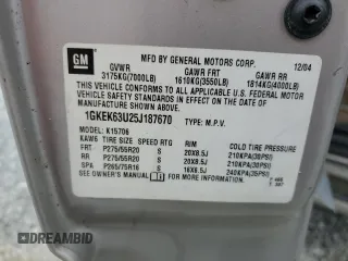 2005 GMC Yukon Denali z VIN 1GKEK63U25J187670, wystawiony jako Copart lot #51669995 z przebiegiem Nie podano mil oraz Nie do naprawy • Non repairable. Historia ofert i sprzedaży dostępna na DreamBid. Obrazek 14.