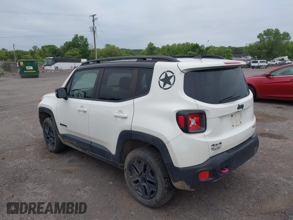 2017 Jeep Renegade Trailhawk with VIN ZACCJBCB5HPE81453, listed as a IAAI auction lot 42324446 with 99,710 mi miles and . Bid and sale history available at DreamBid. Image 3.