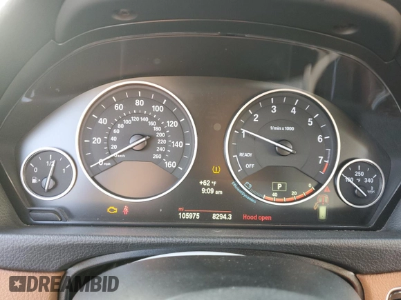 2014 BMW 3 Series 328i xDrive with VIN WBA3G7C51EKN36344, listed as a Copart auction lot 76963514 with 105,975 mi miles and Salvage Title. Bid and sale history available at carsss.com. Image 9.