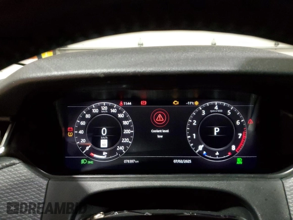 2019 Land Rover Range Rover Velar with VIN SALYB2FX4KA792110, listed as a Copart auction lot 44456225 with 78,397 mi miles and Salvage Title. Bid and sale history available at DreamBid. Image 9.
