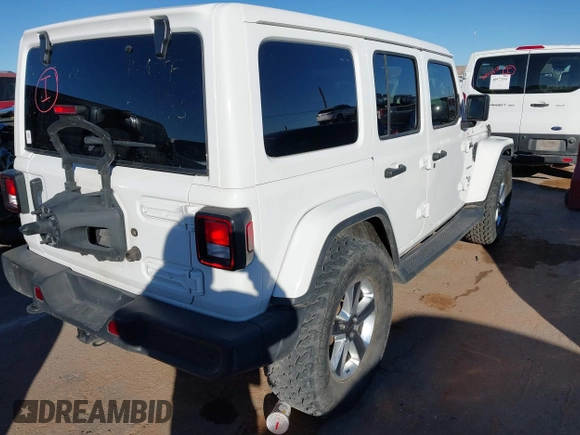 2019 Jeep Wrangler Unlimited Sahara с VIN 1C4HJXEN9KW509839, выставлен на аукционе IAAI как лот 41054085 с пробегом 78 850 миль миль и . История ставок и продаж доступна на DreamBid. Изображение 6.