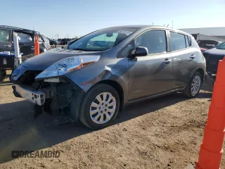 2015 Nissan LEAF S with VIN 1N4AZ0CP7FC313174, listed as a Copart auction lot 54276145 with 91,867 mi miles and Salvage Title. Bid and sale history available at DreamBid. Image 1.