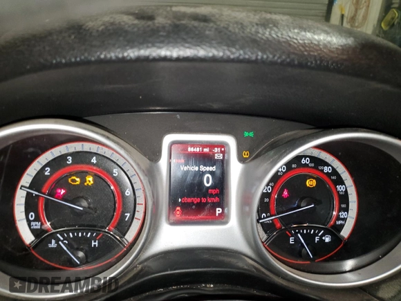 2020 Dodge Journey SE Value with VIN 3C4PDCAB5LT180152, listed as a Copart auction lot 45568645 with 86,481 mi miles and Salvage Title. Bid and sale history available at carsss.com. Image 9.