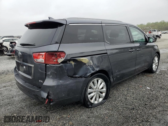 2016 Kia Sedona SX with VIN KNDMC5C15G6181498, listed as a Copart auction lot 51753695 with 182,117 mi miles and Salvage Title. Bid and sale history available at carsss.com. Image 3.
