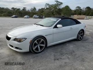 2008 BMW 6 Series 650i with VIN WBAEB535X8CX62294, listed as a Copart auction lot 88010145 with 117,975 mi miles and Salvage Title. Bid and sale history available at carsss.com. Image 1.