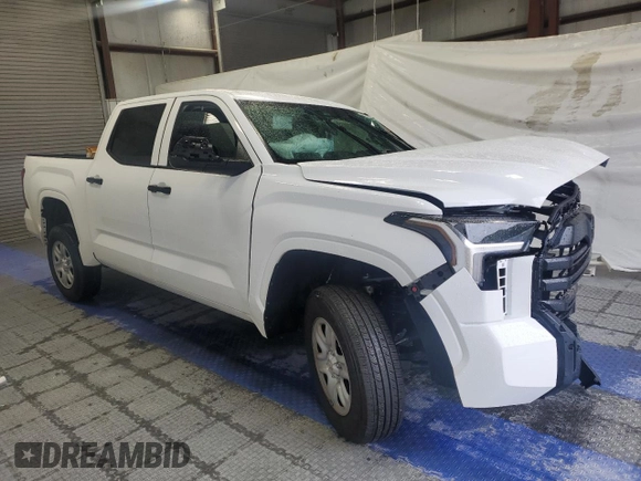 2025 Toyota Tundra SR with VIN 5TFKB5DB6SX281646, listed as a Copart auction lot 58299855 with Not provided miles and Salvage title. Bid and sale history available at DreamBid. Image 4.
