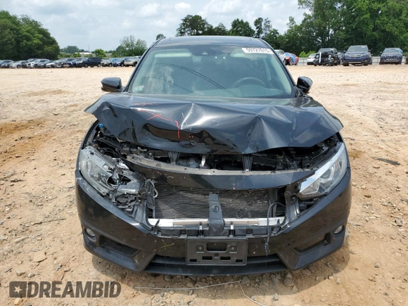 2016 Honda Civic EX-T with VIN 19XFC1F47GE014982, listed as a Copart auction lot 59727615 with 78,492 mi miles and Salvage title. Bid and sale history available at DreamBid. Image 5.