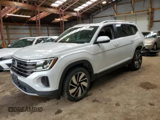2024 Volkswagen Atlas SEL with VIN 1V2BR2CA7RC580436, listed as a Copart auction lot 59584585 with 15,130 mi miles and Clean title. Bid and sale history available at DreamBid. Image 1.