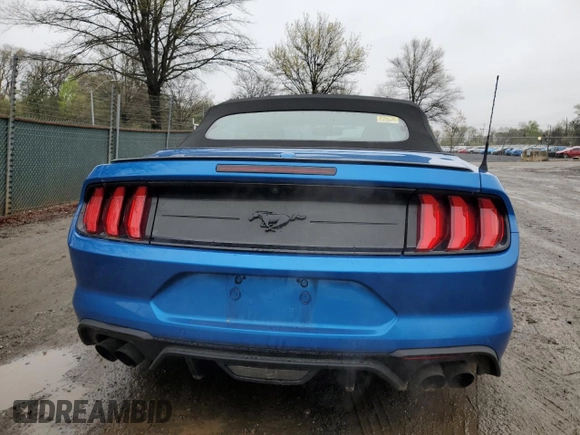 2020 Ford Mustang EcoBoost with VIN 1FATP8UH1L5181811, listed as a Copart auction lot 52196455 with 39,762 mi miles and Salvage Title. Bid and sale history available at carsss.com. Image 6.