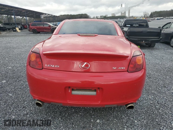 2005 Lexus SC 430 z VIN JTHFN48Y350065153, wystawiony jako Copart lot #47030875 z przebiegiem 151 837 mil mil oraz Szkoda całkowita • Salvage title. Historia ofert i sprzedaży dostępna na DreamBid. Obrazek 6.