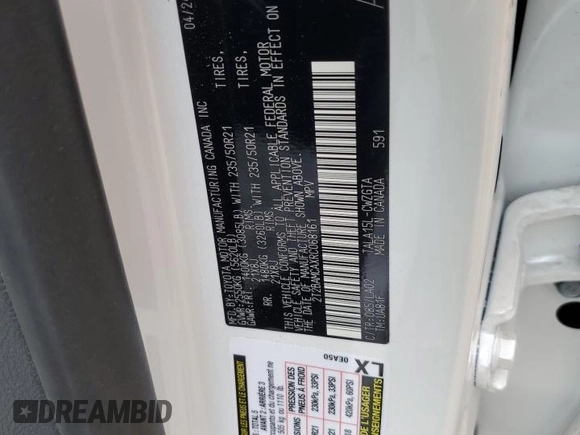 2024 Lexus RX 350 с VIN 2T2BAMCAXRC068161, выставлен на аукционе Copart как лот 59912805 с пробегом 7 764 миль миль и Списание • Salvage title. История ставок и продаж доступна на DreamBid. Изображение 13.