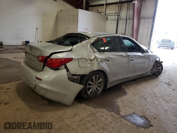 2015 Infiniti Q50 Premium with VIN JN1BV7AR7FM401422, listed as a Copart auction lot 47437335 with Not provided miles and Clean title. Bid and sale history available at DreamBid. Image 3.