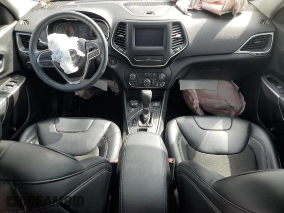 2019 Jeep Cherokee Latitude Plus z VIN 1C4PJMLNXKD192548, wystawiony jako Copart lot #55999925 z przebiegiem 28 762 mil mil oraz Szkoda całkowita • Salvage title. Historia ofert i sprzedaży dostępna na DreamBid. Obrazek 8.
