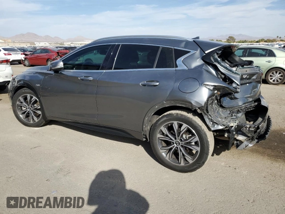 2019 Infiniti QX30 Essential with VIN SJKCH5CP5KA010822, listed as a Copart auction lot 75909634 with 33,563 mi miles and Salvage title. Bid and sale history available at DreamBid. Image 2.