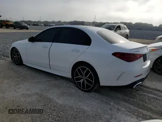 2023 Mercedes-Benz C 300 with VIN W1KAF4GB4PR105492, listed as a Copart auction lot 52427155 with 40,241 mi miles and Salvage title. Bid and sale history available at DreamBid. Image 2.