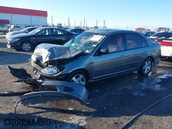 2004 Honda Civic EX with VIN 2HGES26804H624604, listed as a IAAI auction lot 41288262 with 294,964 mi miles. Bid and sale history available at carsss.com. Image 17.