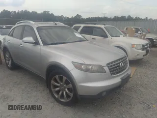 2005 Infiniti FX z VIN JNRAS08W05X203234, wystawiony jako IAAI lot #42375603 z przebiegiem Nie podano mil oraz . Historia ofert i sprzedaży dostępna na DreamBid. Obrazek 1.