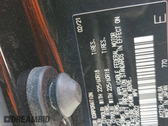 2021 Lexus NX 300h with VIN JTJGJRDZ7M2158822, listed as a Copart auction lot 59157055 with 28,314 mi miles and Salvage title. Bid and sale history available at DreamBid. Image 14.