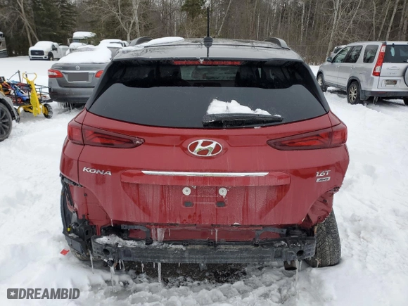 2020 Hyundai Kona Limited with VIN KM8K3CA52LU516980, listed as a Copart auction lot 44015775 with 99,415 mi miles and Salvage Title. Bid and sale history available at carsss.com. Image 6.