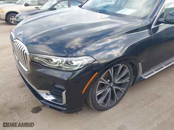 2019 BMW X7 xDrive50i with VIN 5UXCX4C51KLS36907, listed as a IAAI auction lot 41525923 with 75,791 mi miles. Bid and sale history available at carsss.com. Image 17.