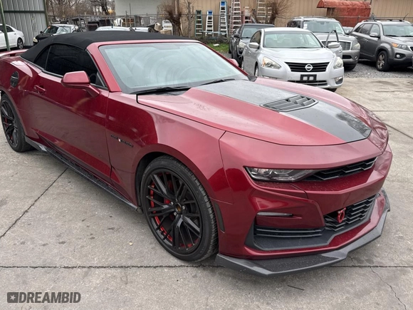 2022 Chevrolet Camaro 2SS with VIN 1G1FH3D71N0104833, listed as a Copart auction lot 87106894 with 12,382 mi miles and Clean Title. Bid and sale history available at carsss.com. Image 1.